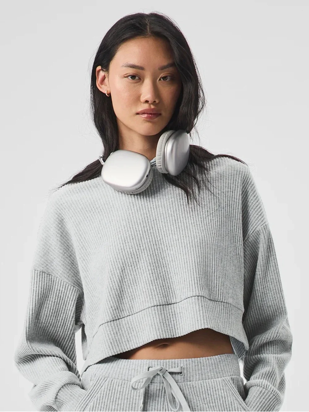 Alo Muse Hoodie in Athletic Heather Grey
